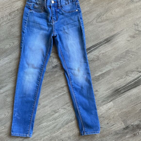 Jordache Girls Jeans size 7 Blue Super Skinny Stretch Denim - Picture 1 of 6